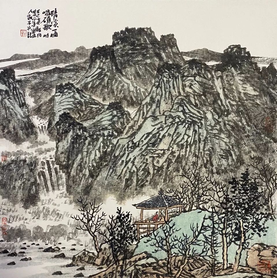 山水画家李凯寄情山水写华章2019《金风万籁》获"绘家乡美,筑